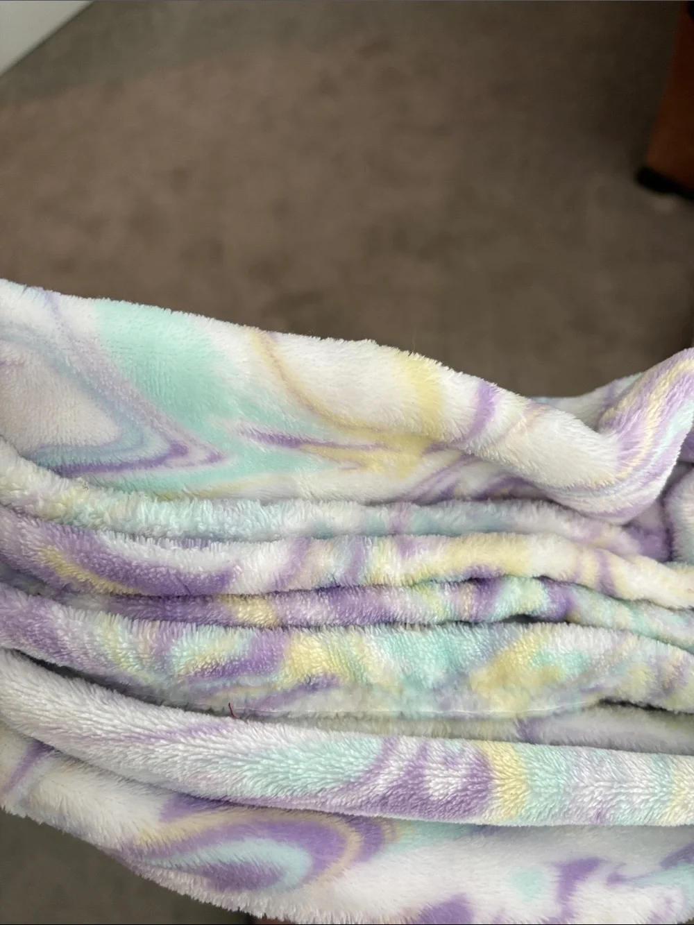 The Big One Plush Throw - Lavender, Mint, Pale Yellow
